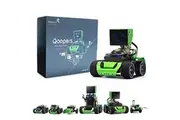 Robobloq Qoopers 6 in 1 Programming Robot Building Kit with Remote Control, LED Martrix, Ultrasonic Sensor etc. for Scratch Arduino Python Learning, Coding Toy for Kids