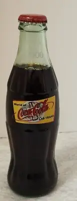 NEW Unopened 2000 WORLD OF COCA COLA Las Vegas 8 fl oz Glass Bottle of COKE