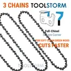 3X Chainsaw Chain Full Chisel 86DL MTM 62SX MTM 72SX Baumr-AG SX75 WITH 22" BAR