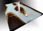 Handmade White Epoxy Hallway Center Table Resin River Acacia Wooden Furniture