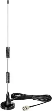 20-1300MHz VHF UHF Two Way Ham Radio Police Scanner Antenna Magnetic Base BNC