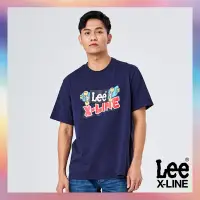 在飛比找Yahoo奇摩購物中心優惠-【X-LINE】Lee 男款 街頭滑板元素短袖圓領T恤 海軍