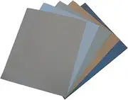 HAWILLOSCH Professional Sanding Sheets 5pcs Silicon Carbide Sandpaper Fine Grit Sandpaper Roll for Automotive Furniture Artists