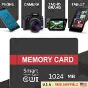 MicroSD Memory Card High Speed 1024 MB Class 10 Phones, Cameras, Tablets & More