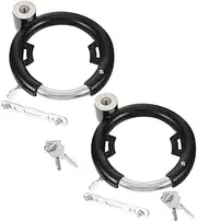 Gatuida 2Sets Water Resistant Bike Lock Portable Multi Function Cycling Chain Lock for Mountain Bike Electric Bike Scooter Total Theft Bike Security Lock