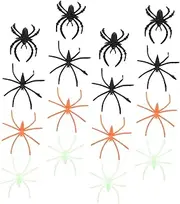 TOYANDONA Spider Ornament Decor Fake Spider Adornment Halloween Creepy Favors Party Ghost Spider Rings The Ring Glow-in-the-dark Adornment Venue Layout Prop Spider Ring Plastic