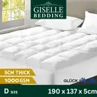 Giselle Bedding Prime Pillowtop Mattress Topper Underlay Pad Mat Cover DOUBLE