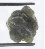7.81 CT Real Natural Rough Diamond, Greenish Raw Uncut Gemstone Jewelry 12 mm