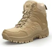 [WUJNANG] Tactical Military Combat Boots Men Army Hunting Trekking Camping Mountaineering Winter Shoes+ Insoles,C-42 EU
