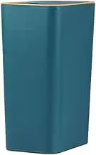 Odor-Blocking Trash Can with Press Popping Lid 10-12L Capacity for Bathroom Bedroom and Kitchen Large Capacity ABS, Green, （10.2L）