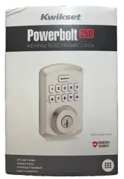 Kwikset Keyway Keypad Electronic Lock Grade 3 Satin Nickel KW1 992500-002