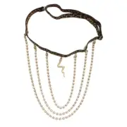 Beach Leg Chain Tassels Garter Chain Belt for Women with Snake Charm