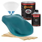HOT ROD FLATZ Aquamarine Firemist Quart Kit URETHANE Flat Auto Car Paint Kit