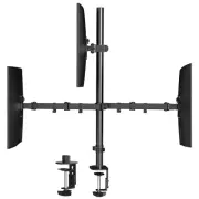 Pholiten Triple Monitor Stand,13 to 27 inch LCD Monitor Desk Mount,Extra Tall...