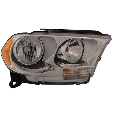 Right Passenger Side Chrome Halogen Headlight For 11-13 Dodge Durango; CAPA