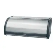 Brabantia Roll Top Bread Box Matt Steel Fingerprint Proof Color Large Storage