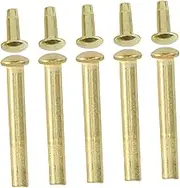 iplusmile 5set Folding Fan Repair Kit Metal Rivet and Nut Fasteners for Handheld Bamboo Paper Fans Easy Installation Solid Shaft Replacement for DIY Handmade Projects