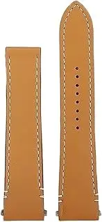 [Timbeat] 21mm Watch Strap Fit for Cartier New Santos/Sandoz Genuine Leather Cowhide Men's Medium Watchband Bracelet