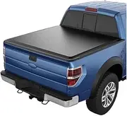 ATATQH Soft Quad-Fold Tonneau Cover Truck Bed Covers Compatible for 2004-2014 F150 & 2006-2014 Mark LT 6.5FT Bed | 6.5' (78.8") Bed |
