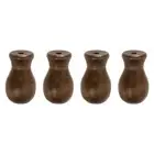 4Pcs Cord Knobs, 32mm Window Blind Tassels Wooden Pull Cord, Brown