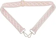 [JEWEDECO] Messenger Bag Strap Belt Crossbody Straps Crochet Crossbody Bag Polyester Pink