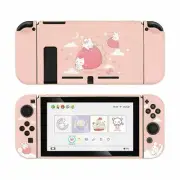 GeekShare Protective Case for Nintendo Switch Slim Soft Shell Strawberry Bunny