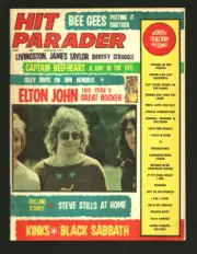 MAG: Hit Parader 8/1971-Elton John-Bee Gees-Rolling Stones-Black Sabbath-Phot...