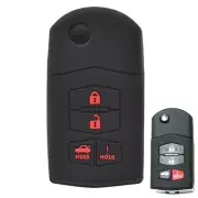 XUKEY Silicone Key Fob Case Cover Remote Fob Sleeve For Mazda 3 6 MX-5 Miata