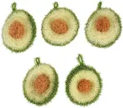 LIFKOME 5-Pack Dishwashing Scourers Dishwasher Dishwashing Pads Household Dish Sponges Restaurant Scrub Sponge Home Cleaning Essentials
