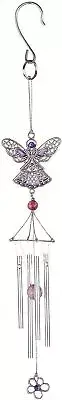 Carson Home Accents CHA63156 Pewterworks Angel Crystal Wind Chime
