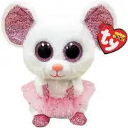 Ty Beanie Boos Regular 6" Nina the Mouse with Tutu Plush