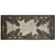 Mayberry Rug CC5265 20X44 20 x 44 in. Cozy Cabin Pine Cone Gingham Printed Ny...