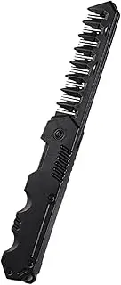 Foldable Comb, Portable Pocket Hair Comb, 8.66in Versatile Small Styling Tool, Oil Head Clipper, Compact Design for Beards, Mustaches, Men Salon Grooming