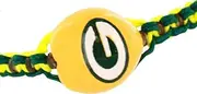 NFL Green Bay Packers Go Nuts Kukui Nut Macrame Bracelet