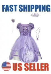 Sofia the First Dress Up Costume Set for Girls US Fast Shipping