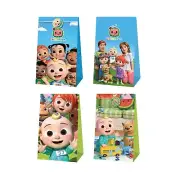 12PCS COCOMELON PARTY LOLLY LOOT BAG CANDY FAVOUR PAPER BAG PARTY SUPPLIES