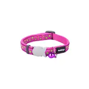 Cat Collar by Red Dingo Stars Lime on Hot 2032 Cm Pink