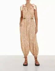 zimmerman violet tie jumpsuit size 1