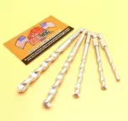 Drill Hog® 5 Pc Masonry Bit Cocrete Hex Shank Quick Change Set Carbide Tipped
