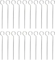 Gogogmee 50Pcs Stainless Steel Barbecue Skewers Durable Meat and Vegetable Grilling Tools Design for Outdoor BBQ Easy to Clean and Store Unique Handle for Better Control