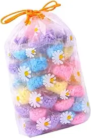 [Healeved] 60pcs Fragrance Condensate Beads Fabric Softener Beads Washing Concentrate Beads Concentrated Laundry Cleaning Tools Laundry Freshener Beads Scent Booster Beads Fragrance Softener