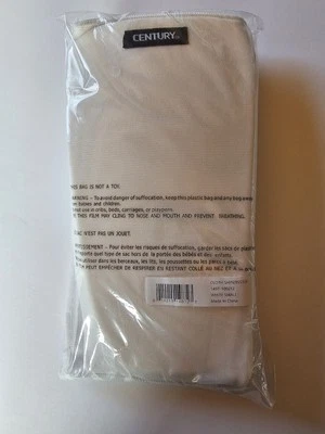 Brand New Sealed Century Martial Arts CLOTH SHIN /INSTEP PADS Small White A8