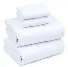 Full Size Sheets Set, Brushed Microfiber Sheets 4 Pieces (1 Fitted Sheet, 1 F...