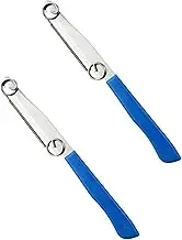 2 Quick Slicing Knife, Swallowtail Fruit Knife, 3in1 Multifunctional Fruit Peeling Knife with Adjustable, Stainless Steel Slicing Knife for Fruit & Vegetable, Practical Kitchen Gargets