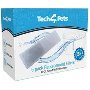 Tech 4 Pets Replacement Filters for Water Fountain (5 Pack)