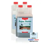 CANNA AQUA FLORES A&B 2X1L FRESH IN DATE HYDROPONIC BLOOM FLOWER NUTRIENTS