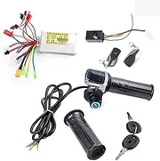 ZAPYVET 36V 48V Turn Handle Power Speed Display Throttle Control with LCD Display Screen Electric Scooter Bike Bicycle/e-Bike Electric Scooter Display Screen(36v Set)
