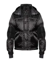 Moncler Grenoble Logo Patch Hooded Padded Jacket 1,2,5,6 black