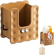 Wall-Mounted Tissue Box Holder - Wall-Mounted Paper Box | Kitchen Wipes Storage Boxes, Tissues Boxes Holder | No Punching Tissue Paper Towel Napkin Organizer for Toilet Home Living Room
