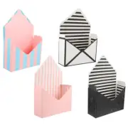4Pcs Bouquet Envelop Box Dried Flower Vase Rustic Flower Box Vase
